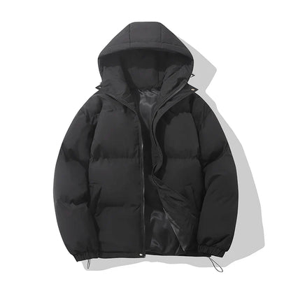 Hooded Puffer Jacket Unisex – Cotton Blend Zip-Up in 8 Colours