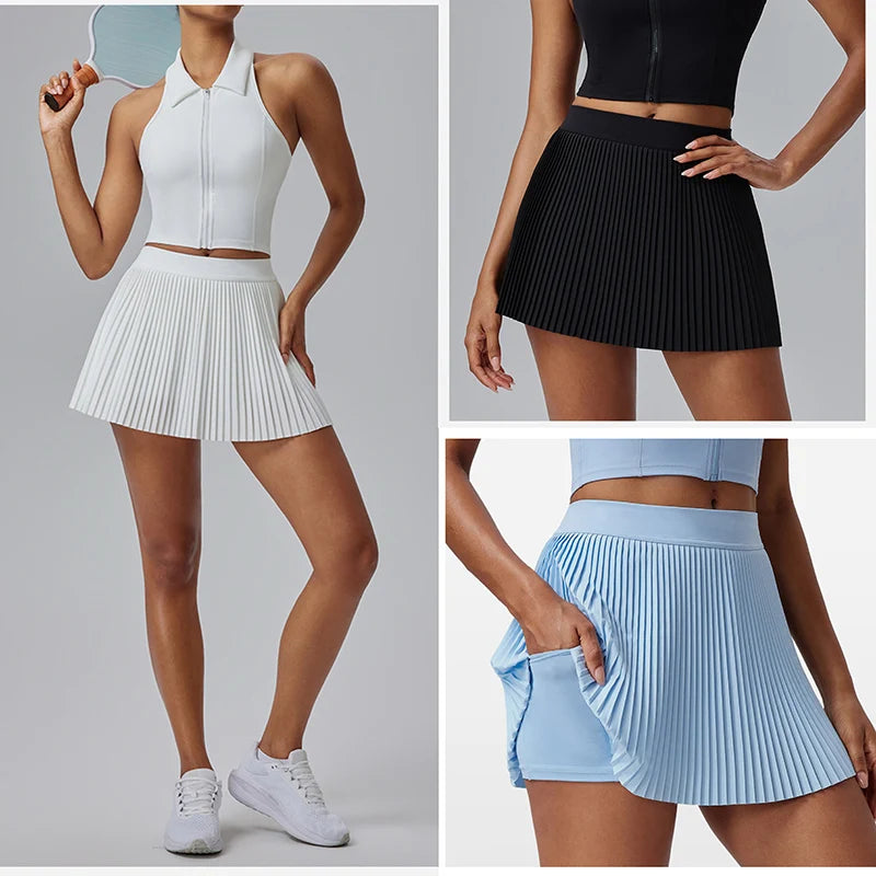 Sporty Pleated Skirt | Women's Tennis Skort 2