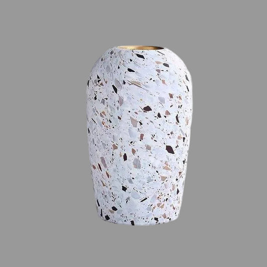 Terrazzo Ceramic Vase | Modern Flower Vase for Home Decor