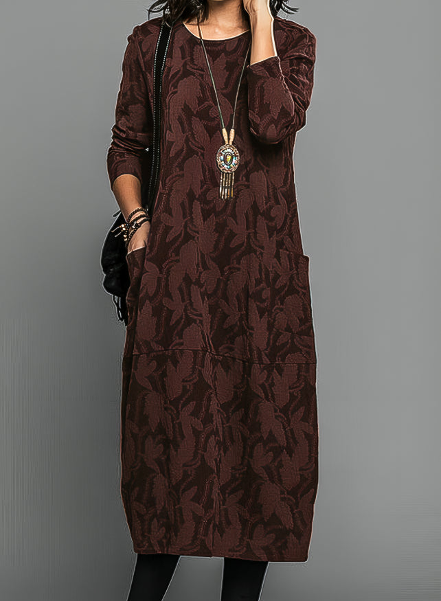 Tonal Print Midi Dress | Women's Dresses 1
