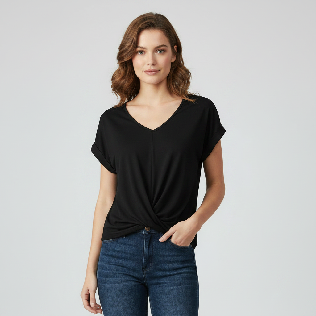 V-Neck Twist Top | Women's Going Out Top 0