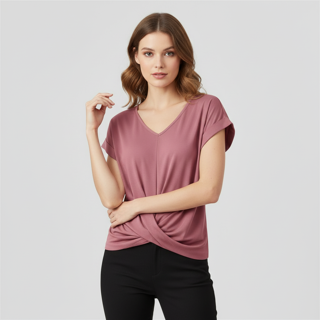 V-Neck Twist Top | Women's Going Out Top 1