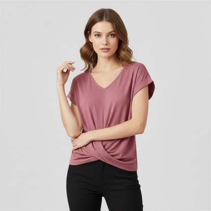 V-Neck Twist Top | Women's Going Out Top 1