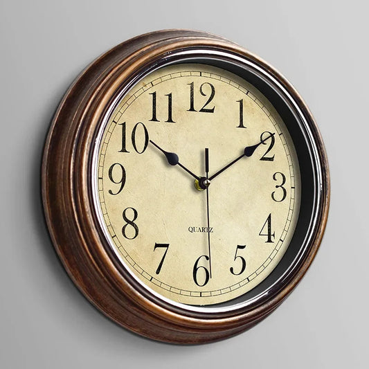 Vintage Silent Wall Clock | Large Wall Clock Decor 0