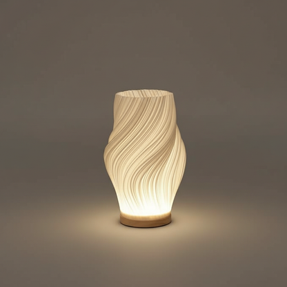 Wavecrest | Contemporary Table Lamp for Bedroom or Desk