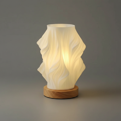 Wavecrest | Contemporary Table Lamp for Bedroom or Desk