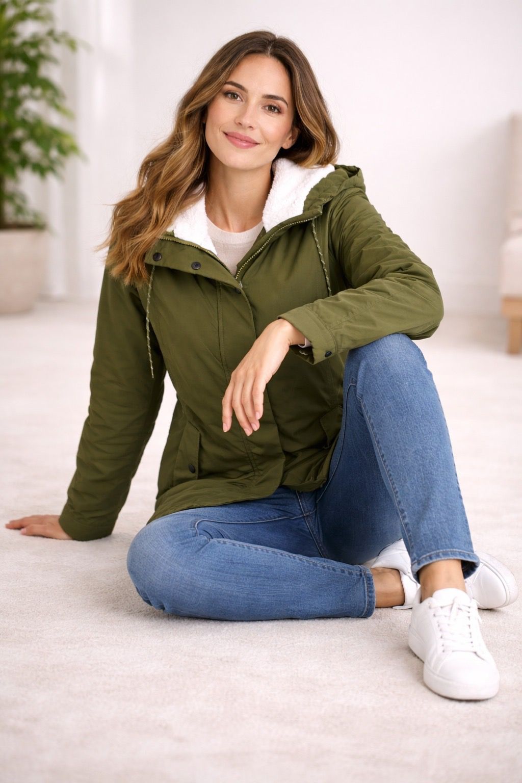 Sherpa-Lined Hooded Parka – Women's Padded Winter Coat