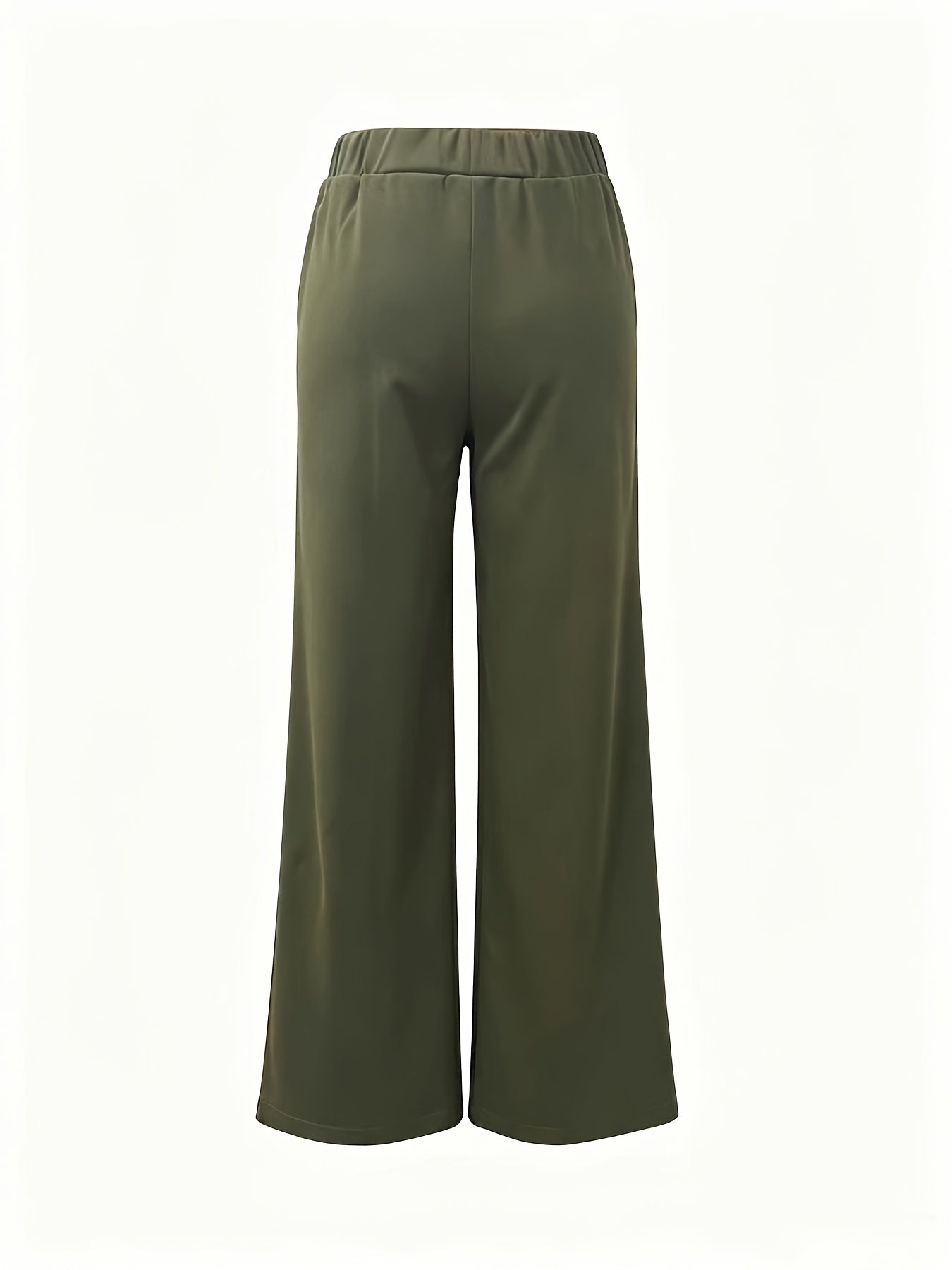 Wide-Leg Dress Pants – High-Waisted Tailored Trousers with Pockets
