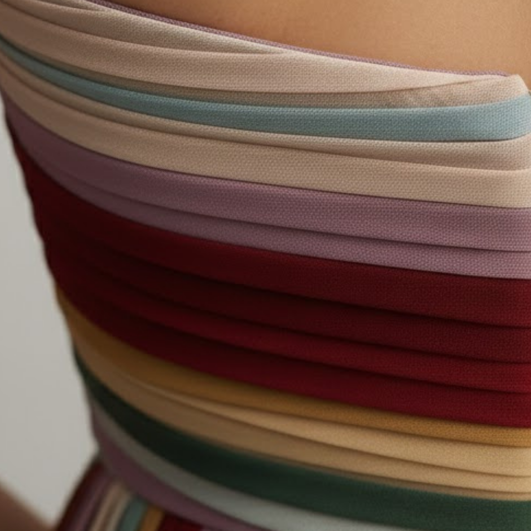 Color Block Strapless Pleated Maxi Dress – Multicolor A-Line Summer Dress