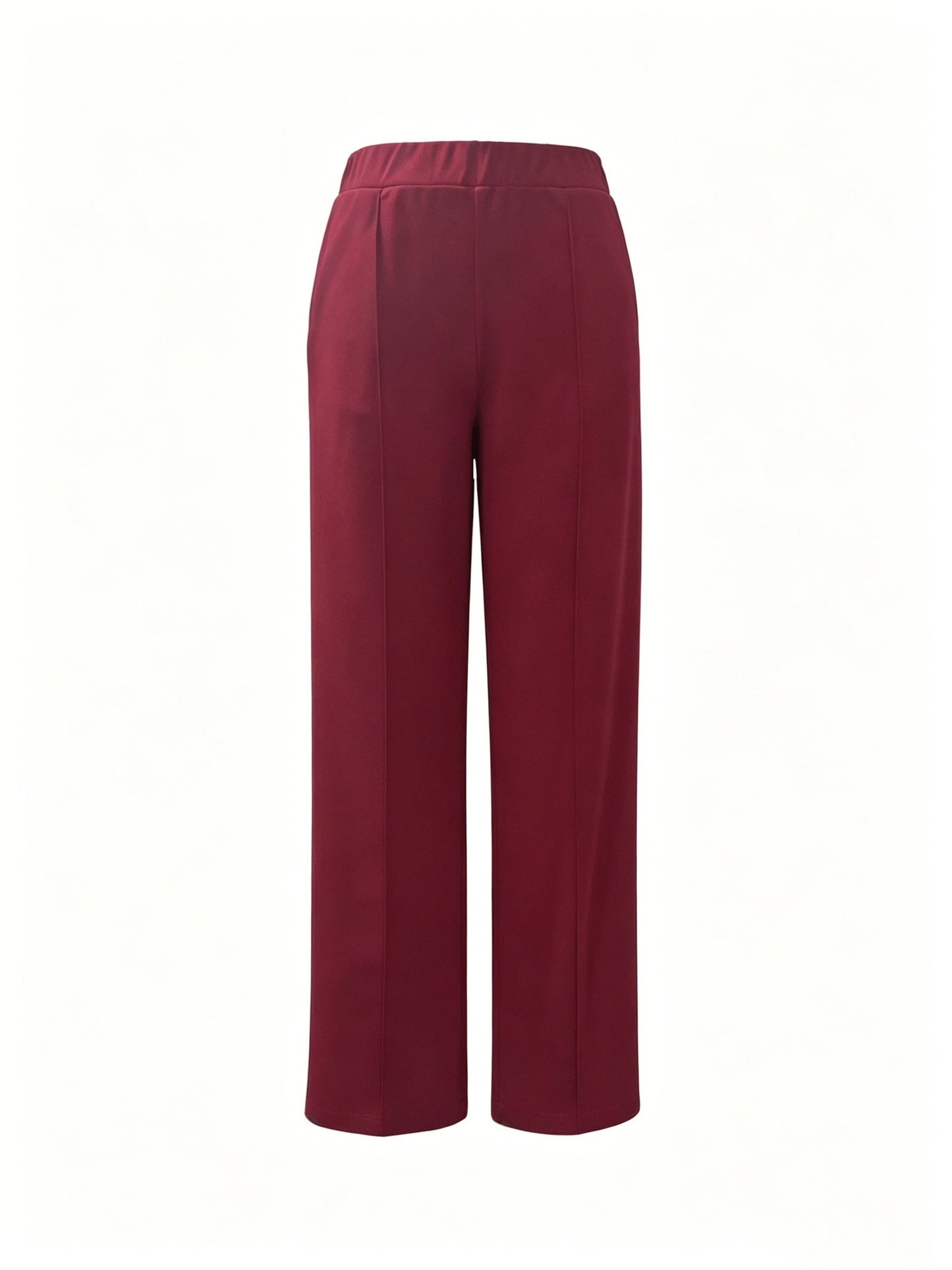 Wide-Leg Dress Pants – High-Waisted Tailored Trousers with Pockets