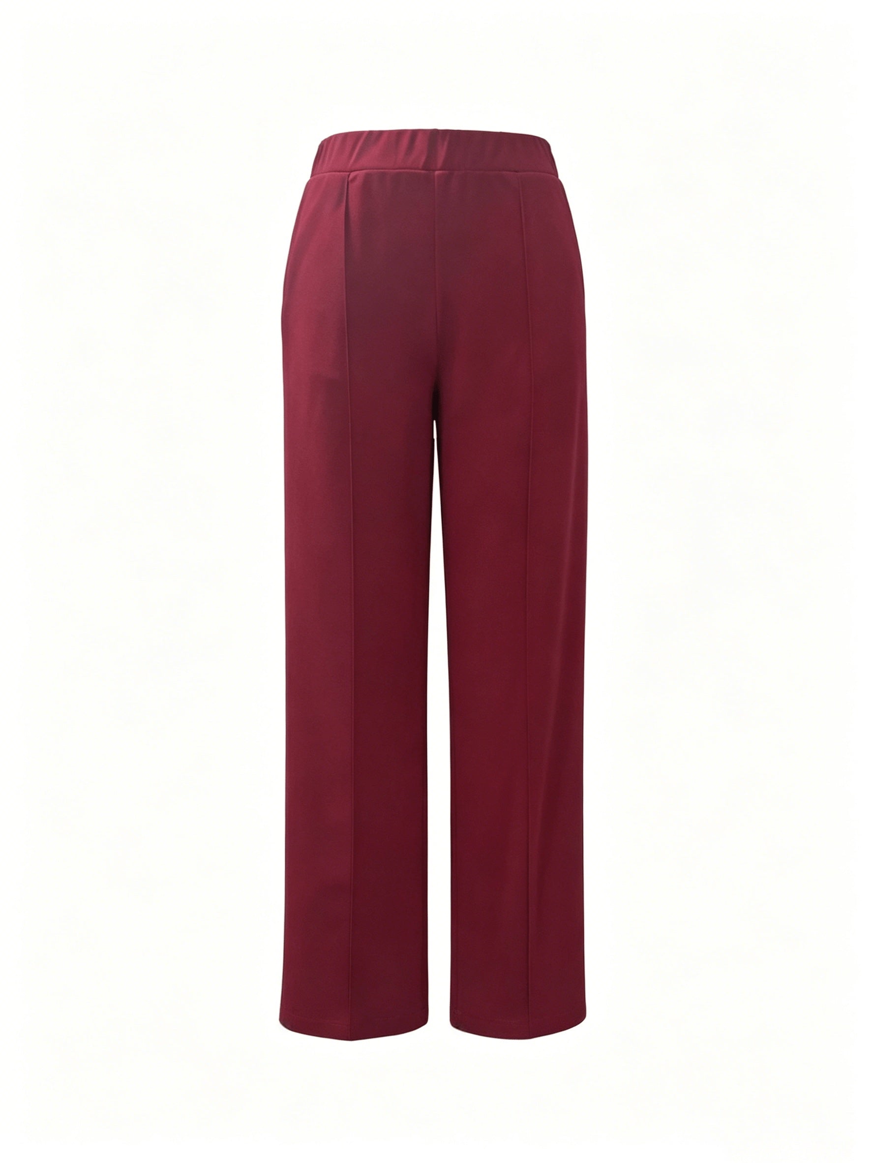 Wide-Leg Dress Pants – High-Waisted Tailored Trousers with Pockets