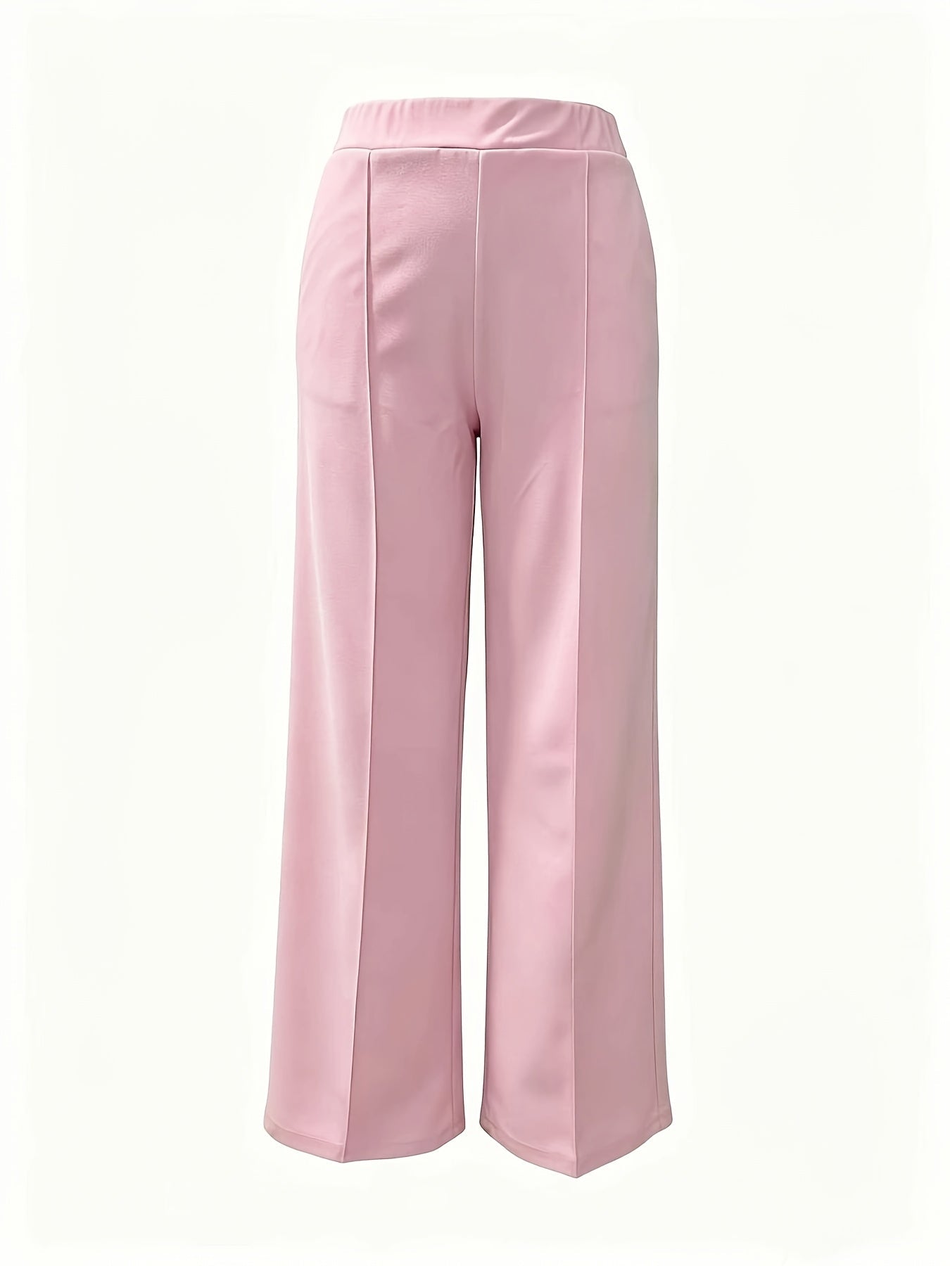 Wide-Leg Dress Pants – High-Waisted Tailored Trousers with Pockets