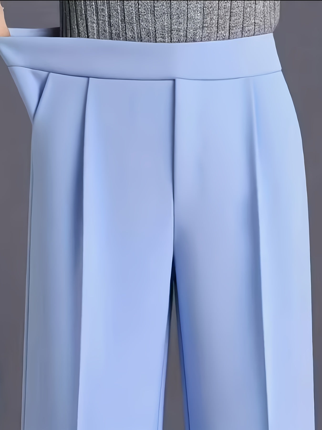 Wide-Leg Dress Pants – High-Waisted Tailored Trousers with Pockets