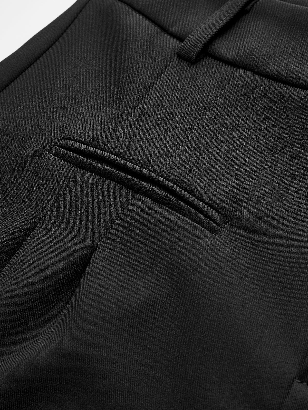 High-Waisted Pleated Shorts – Tailored Wide-Leg Shorts with Belt Loops