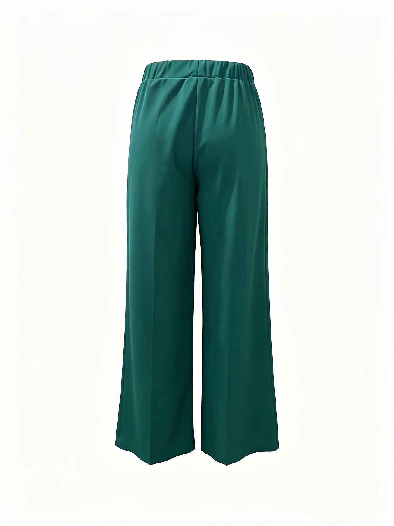 Wide-Leg Dress Pants – High-Waisted Tailored Trousers with Pockets