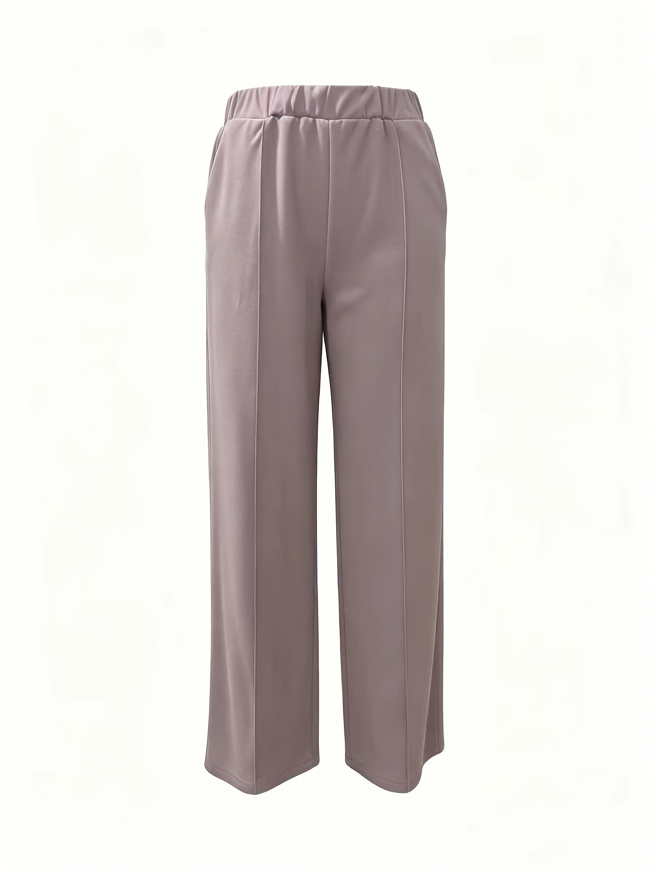 Wide-Leg Dress Pants – High-Waisted Tailored Trousers with Pockets