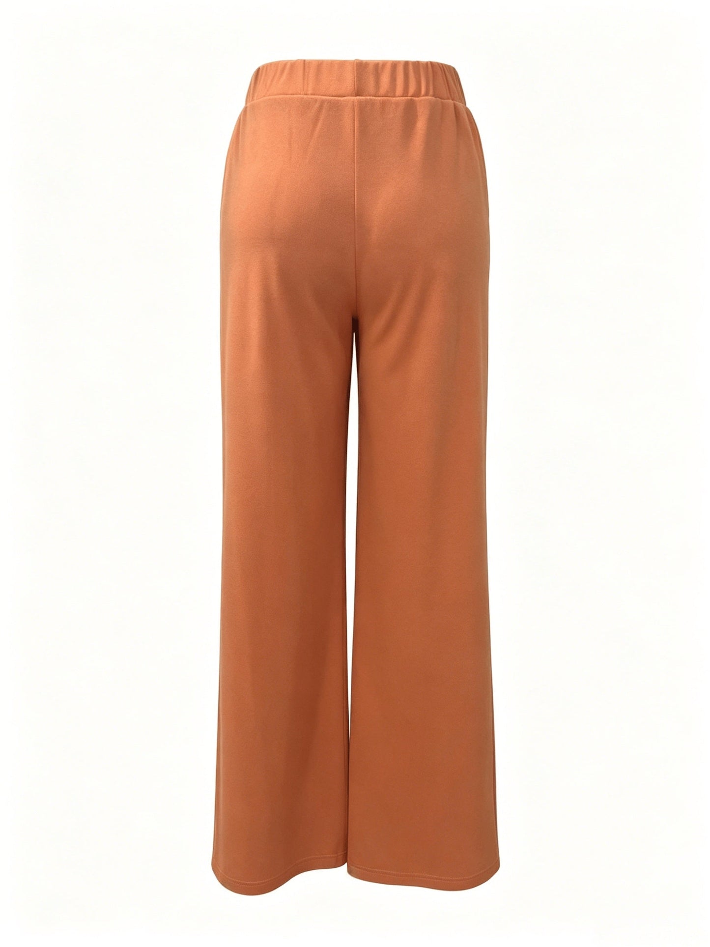 Wide-Leg Dress Pants – High-Waisted Tailored Trousers with Pockets