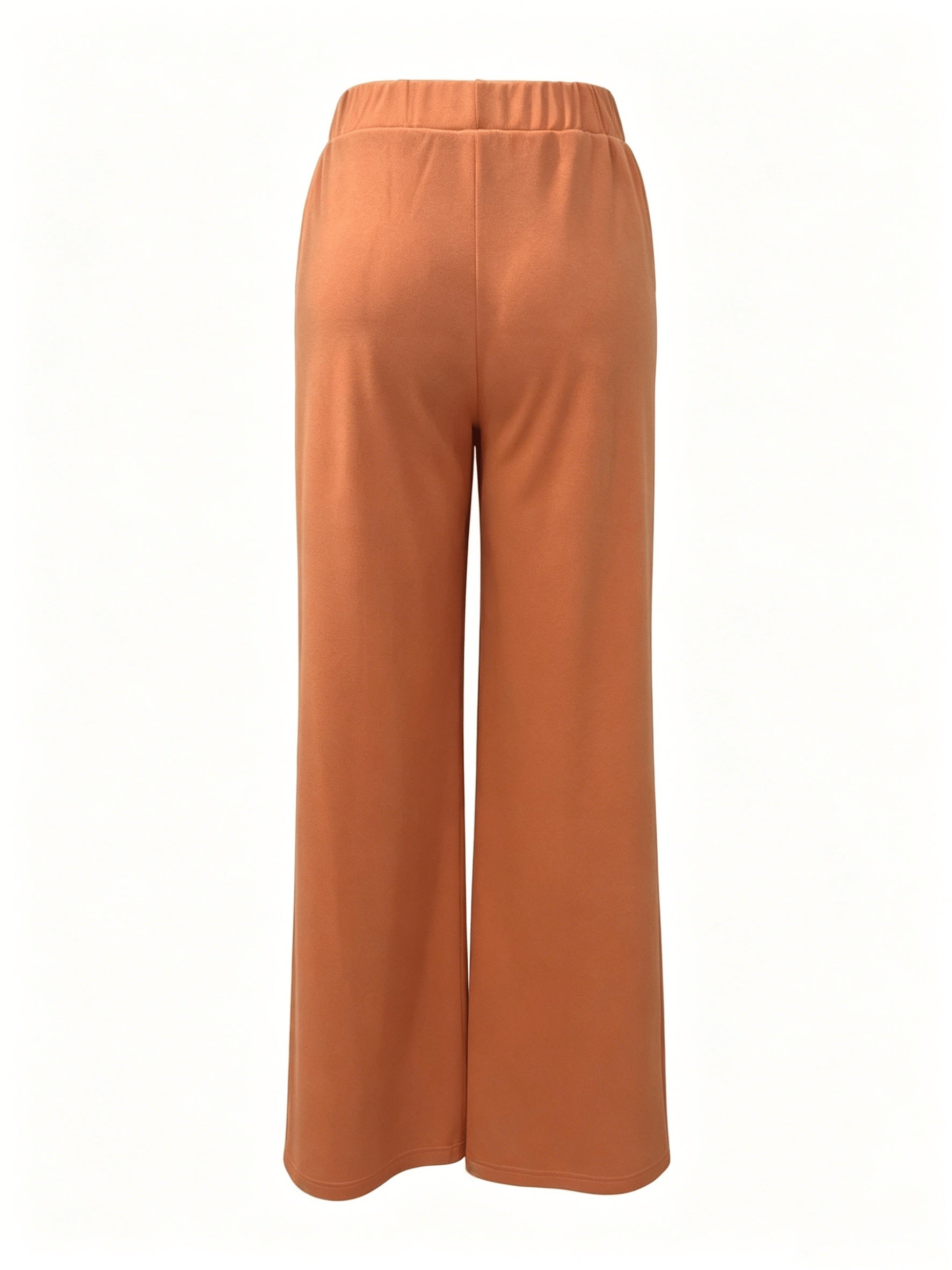 Wide-Leg Dress Pants – High-Waisted Tailored Trousers with Pockets