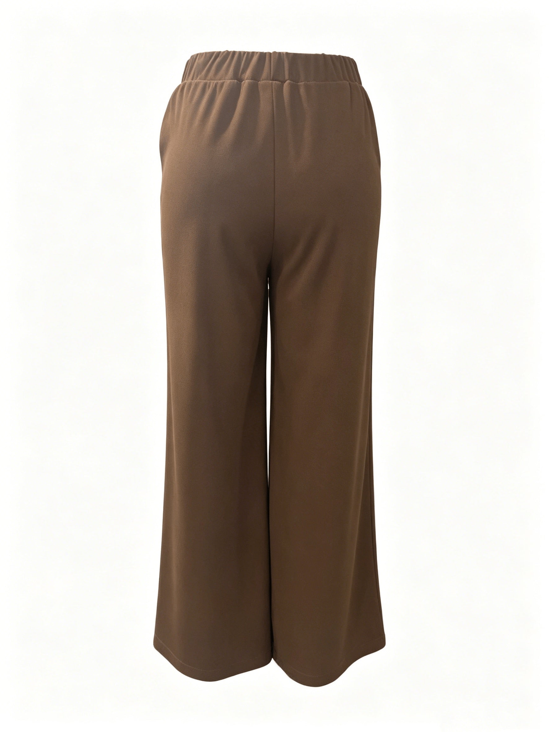 Wide-Leg Dress Pants – High-Waisted Tailored Trousers with Pockets