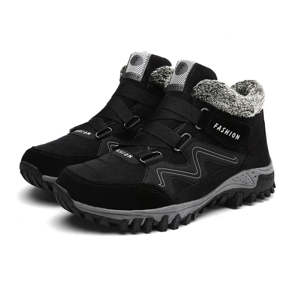 Faux Fur Lined Ankle Boots – Women's Winter Lug Sole Boots